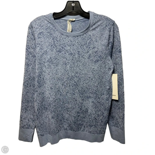 Swiftly Breathe Athletic Top Long Sleeve Crewneck By Lululemon In Blue, Size: 8