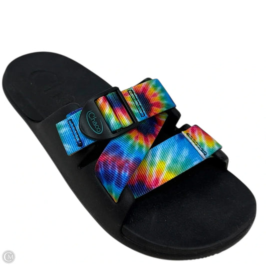 Chills Slide Sandals  By Chacos In Dark Tie Dye, Size: 6