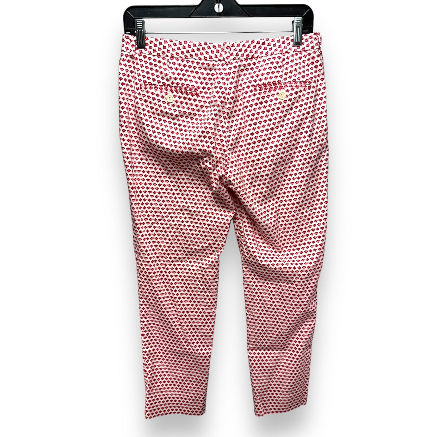 Pants Designer By Max Mara In Red & White, Size: 8
