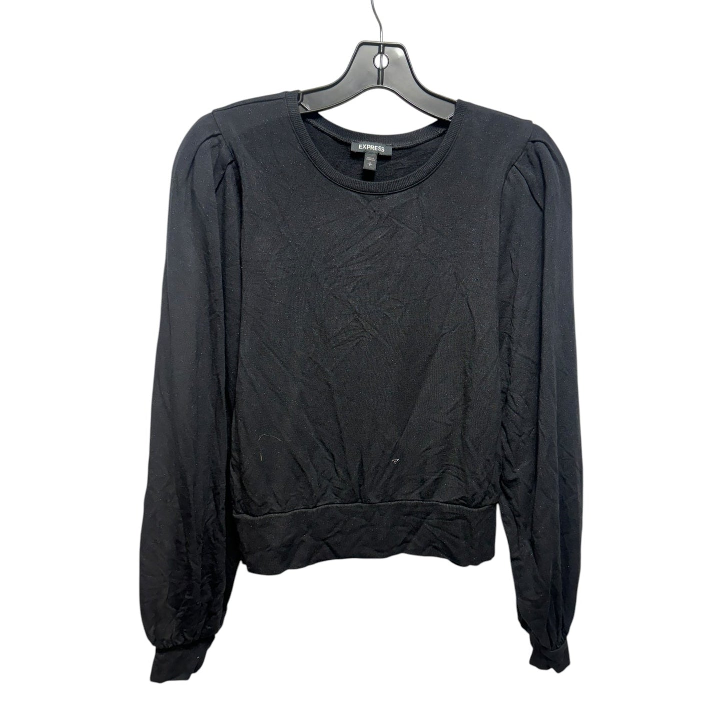 Speckled Top Sweater By Express In Black, Size: S