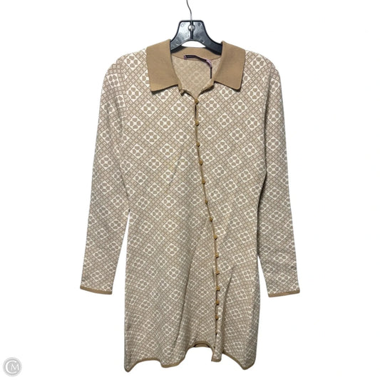 Brydie Dress By Hansen & Gretel In Natural Jaquard, Size: L