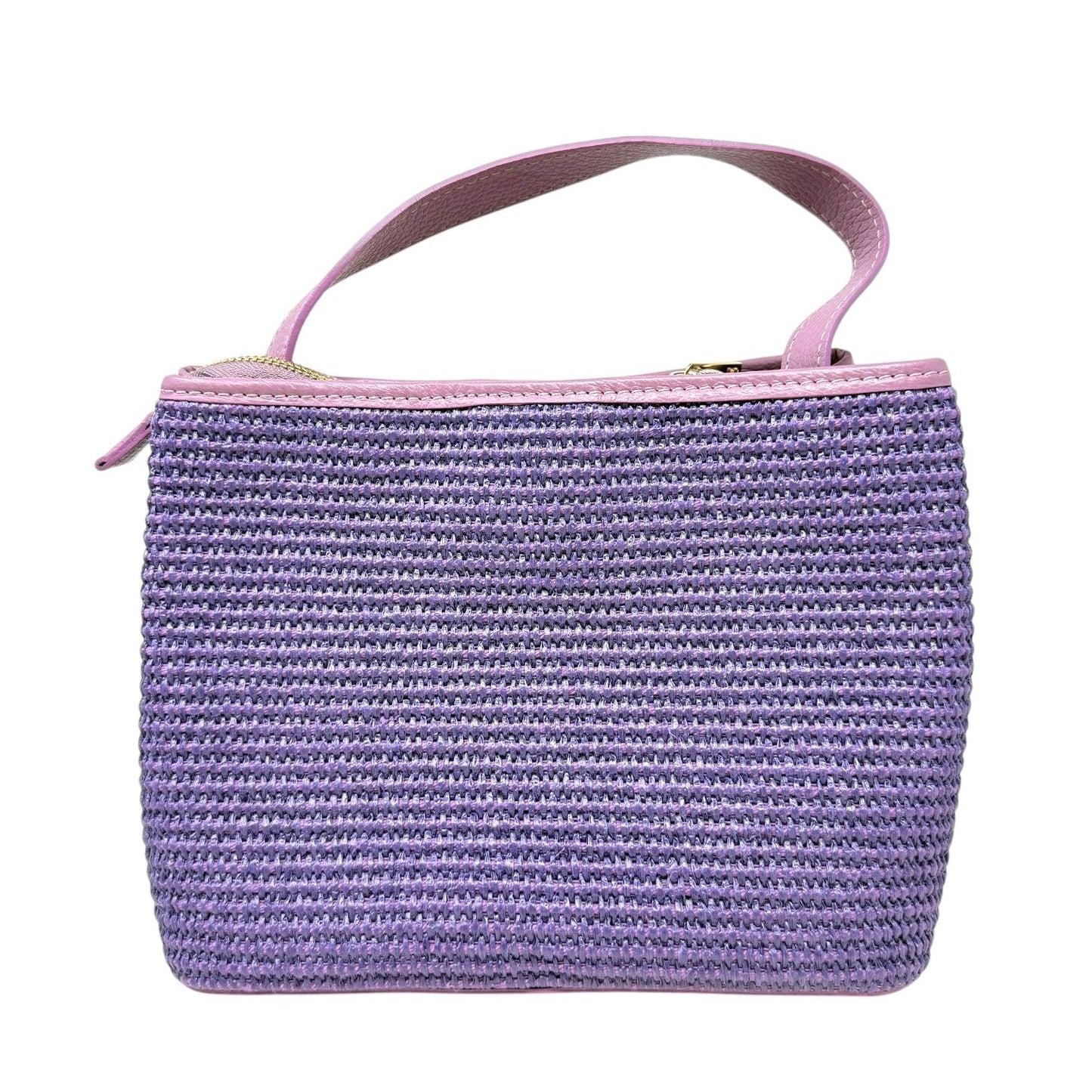 Made In Italy Leather Trim Woven Tote By Viola Casstellani Size: Medium