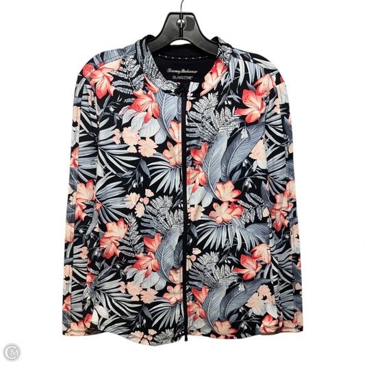 Athletic Jacket By Tommy Bahama In Tropical Print, Size: Xl