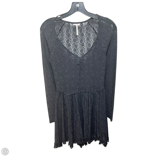 Look Both Ways Sheer Lace Skater Dress By Free People In Black, Size: XS