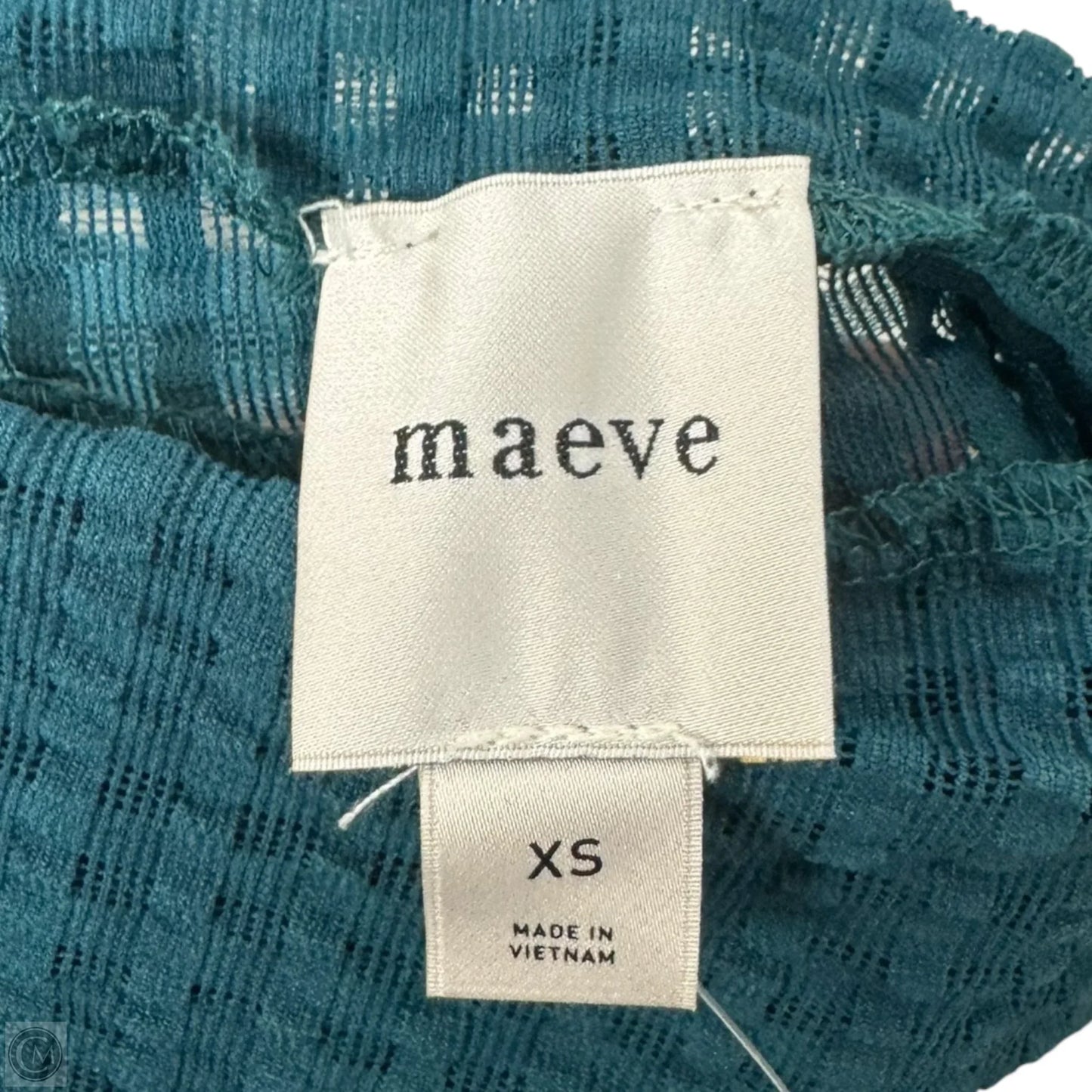 Top Long Sleeve By Maeve In Green, Size: Xs