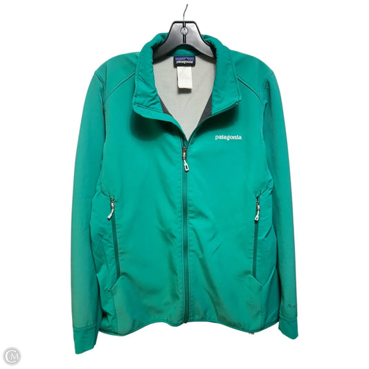 Athletic Jacket By Patagonia In Green, Size: L
