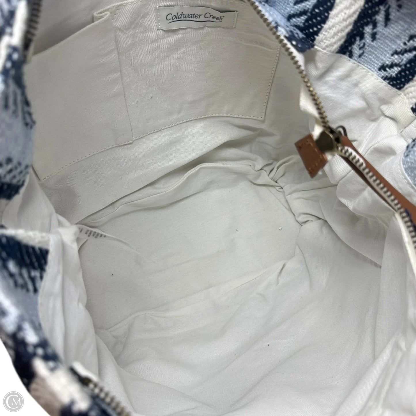 Woven Tote Handbag By Coldwater Creek, Size: Medium