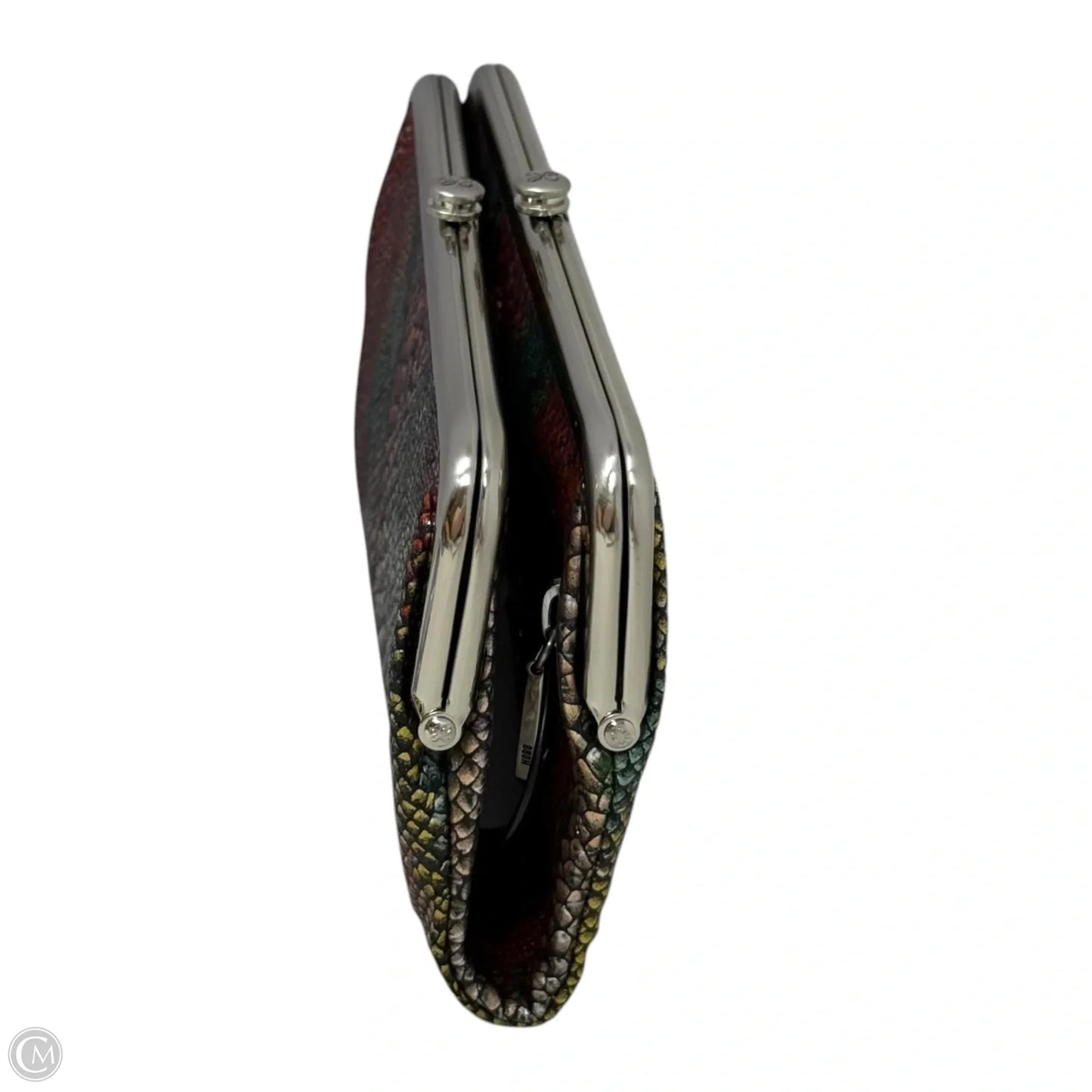 Lauren Leather Frame Clutch Wallet By Hobo Intl In Holiday Stripe, Size: Medium