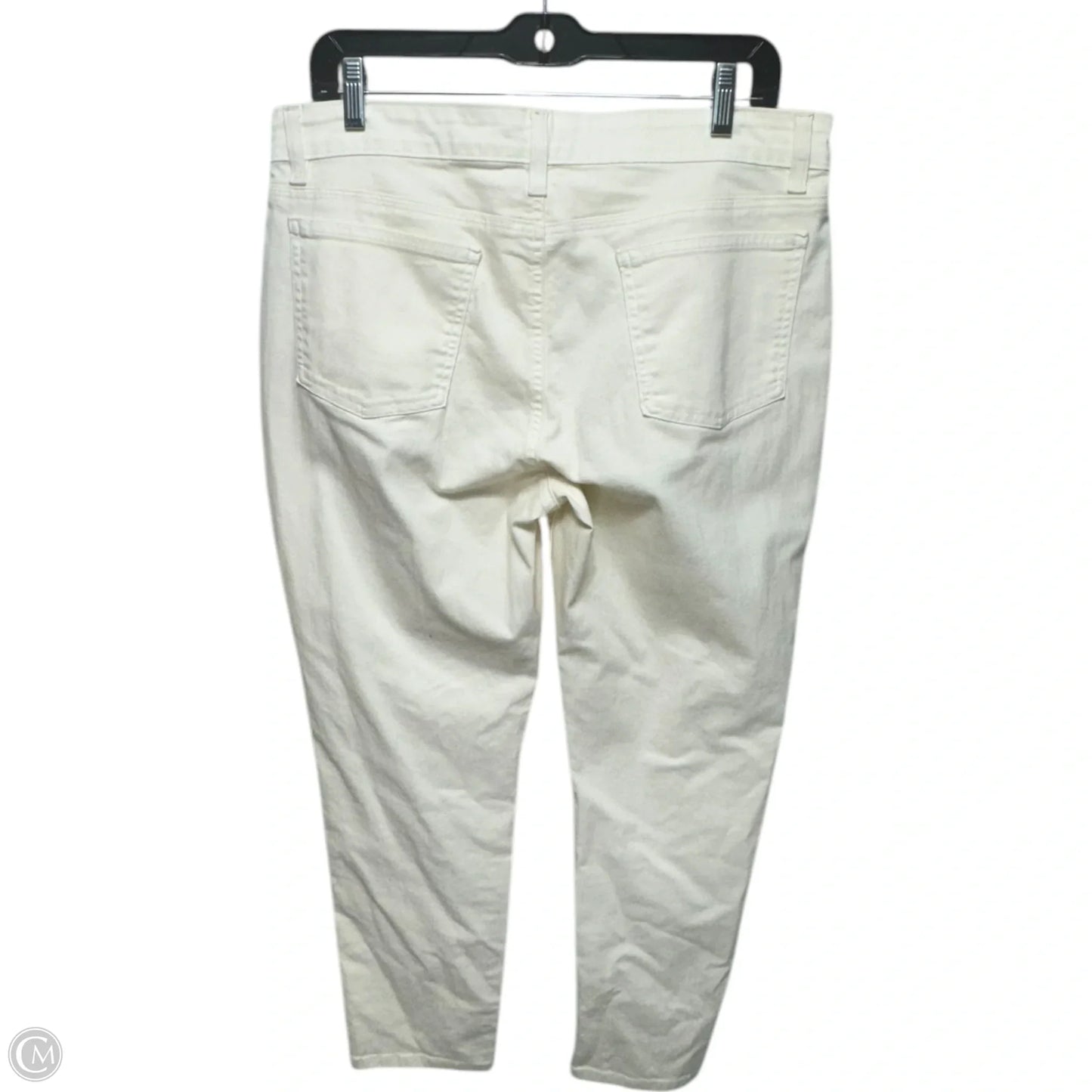 Jeans Straight By Eileen Fisher In Cream, Size: 12