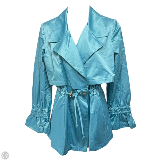 Drawstring Sateen Jacket Other By Finley In Aqua, Size: Xs