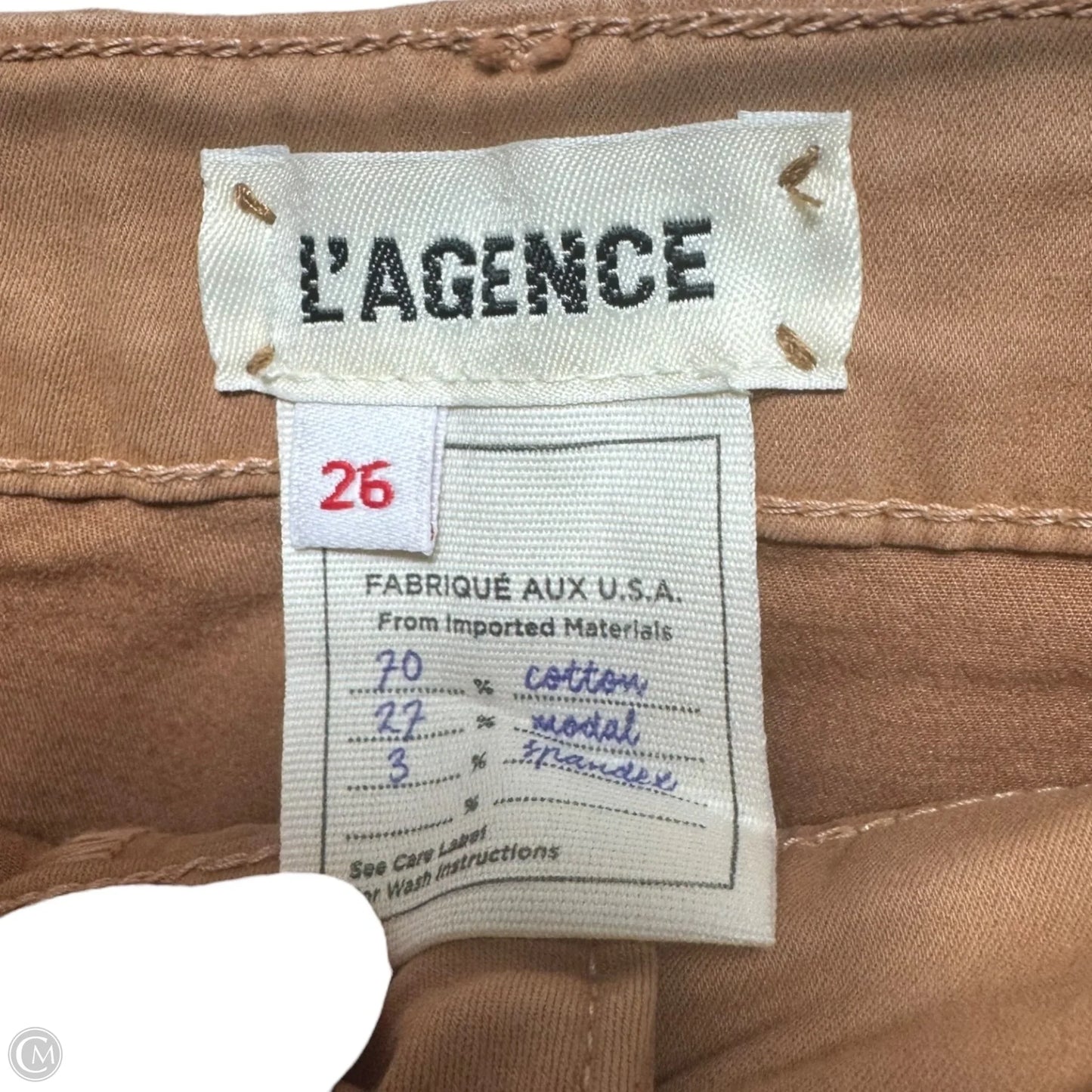 Margot High Rise Skinny Jeans By L Agence In Tan, Size: 2