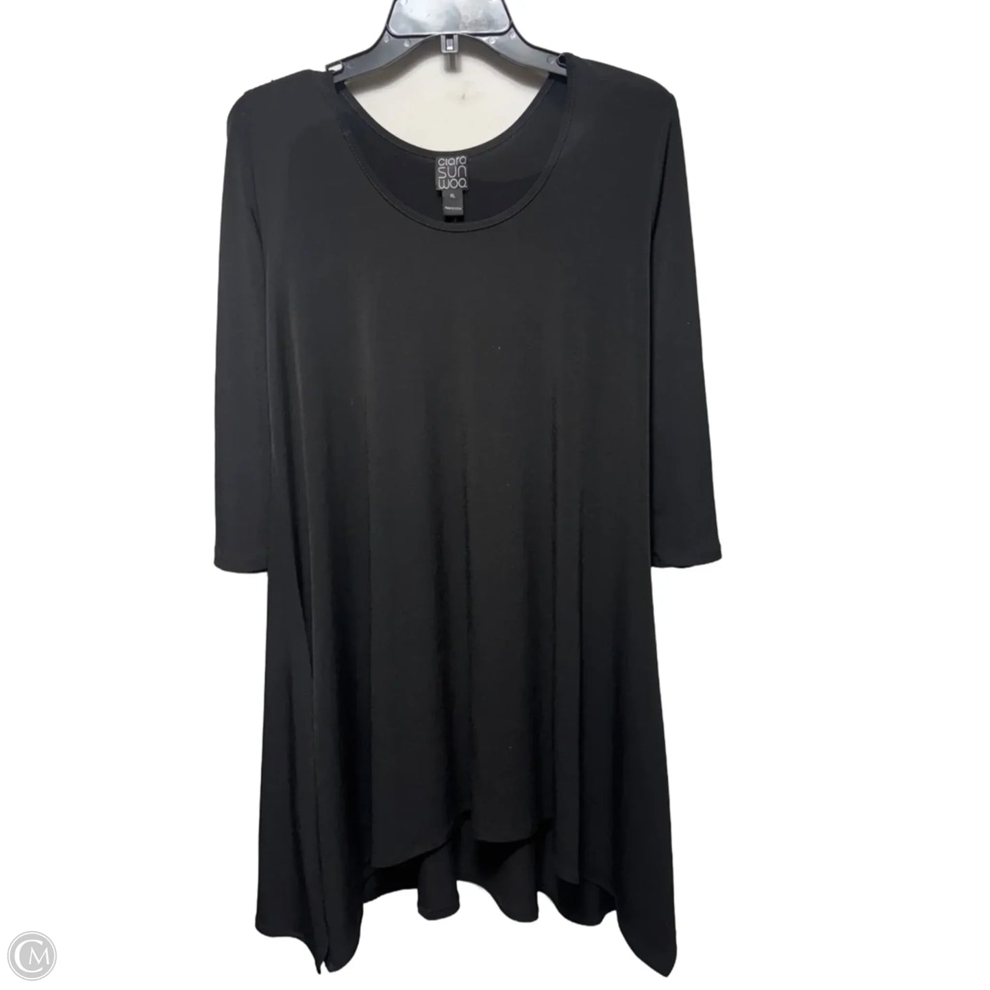 Tunic Long Sleeve By Clara Sun Woo In Black, Size: Xl