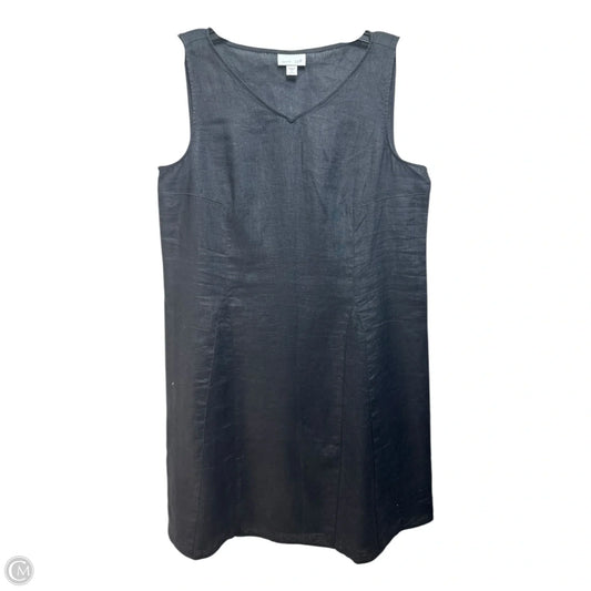 Linen Dress Casual Midi By J. Jill In Black, Size: S