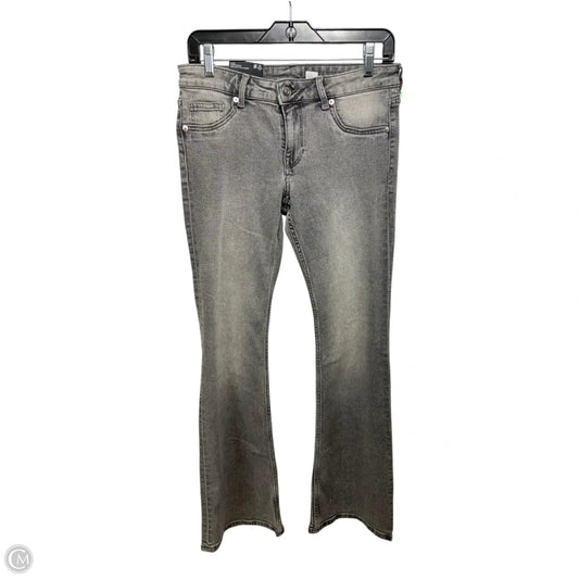 Jeans Flared By Divided In Grey Denim, Size: 8