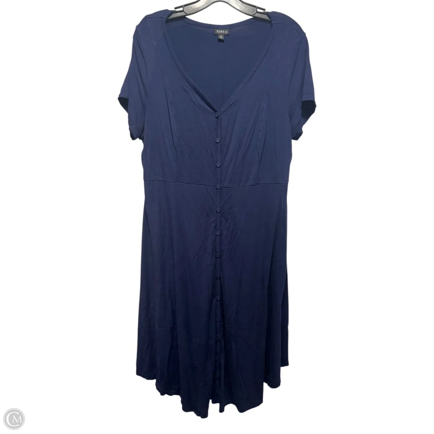 Dress Casual Midi By Torrid In Navy, Size: Xl