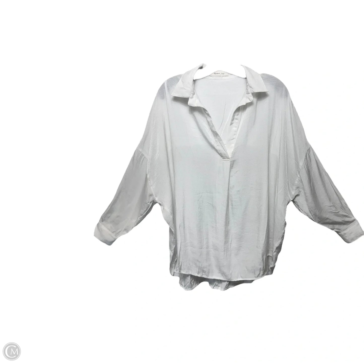 Top Long Sleeve By Mustard Seed In White, Size: S
