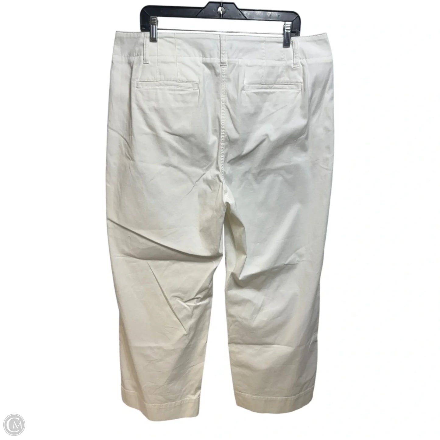 Pants Cropped By Talbots In Cream, Size: 16