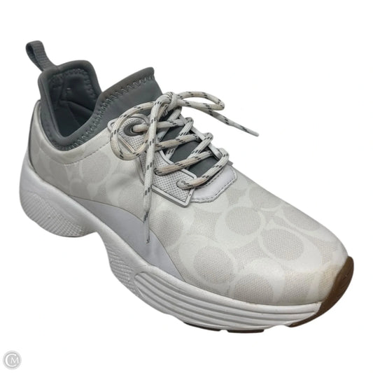 C270 Tech Monogram Running Shoes Designer By Coach In Grey, Size: 7