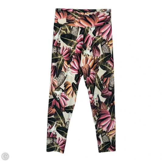 Athletic Leggings By Liquido In Floral Print, Size: S