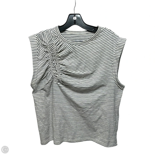 Ruched Top Sleeveless By Pilcro In Striped Pattern, Size: S