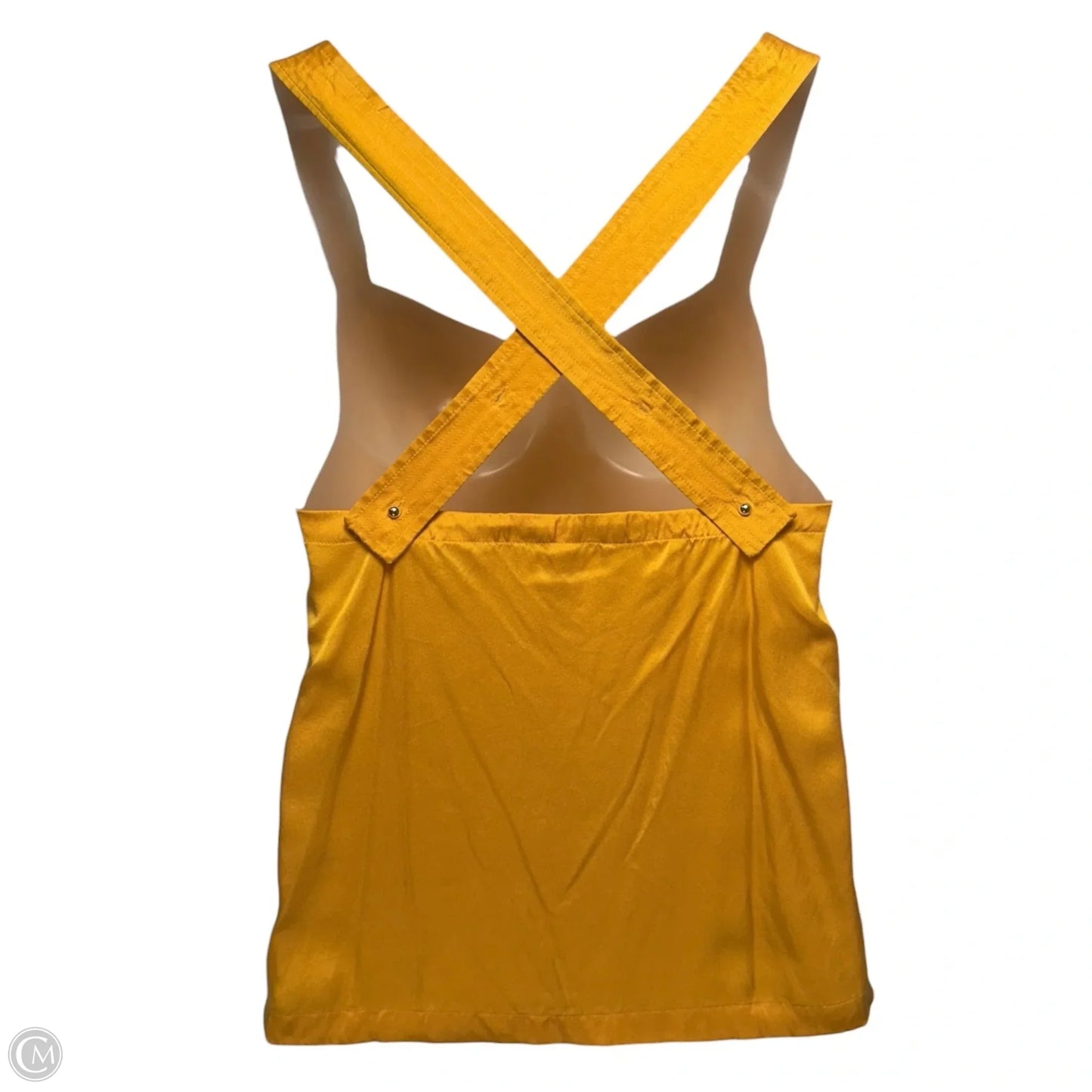 Straight Silk Camisole By Floreat X Anthropologie In Yellow, Size: S