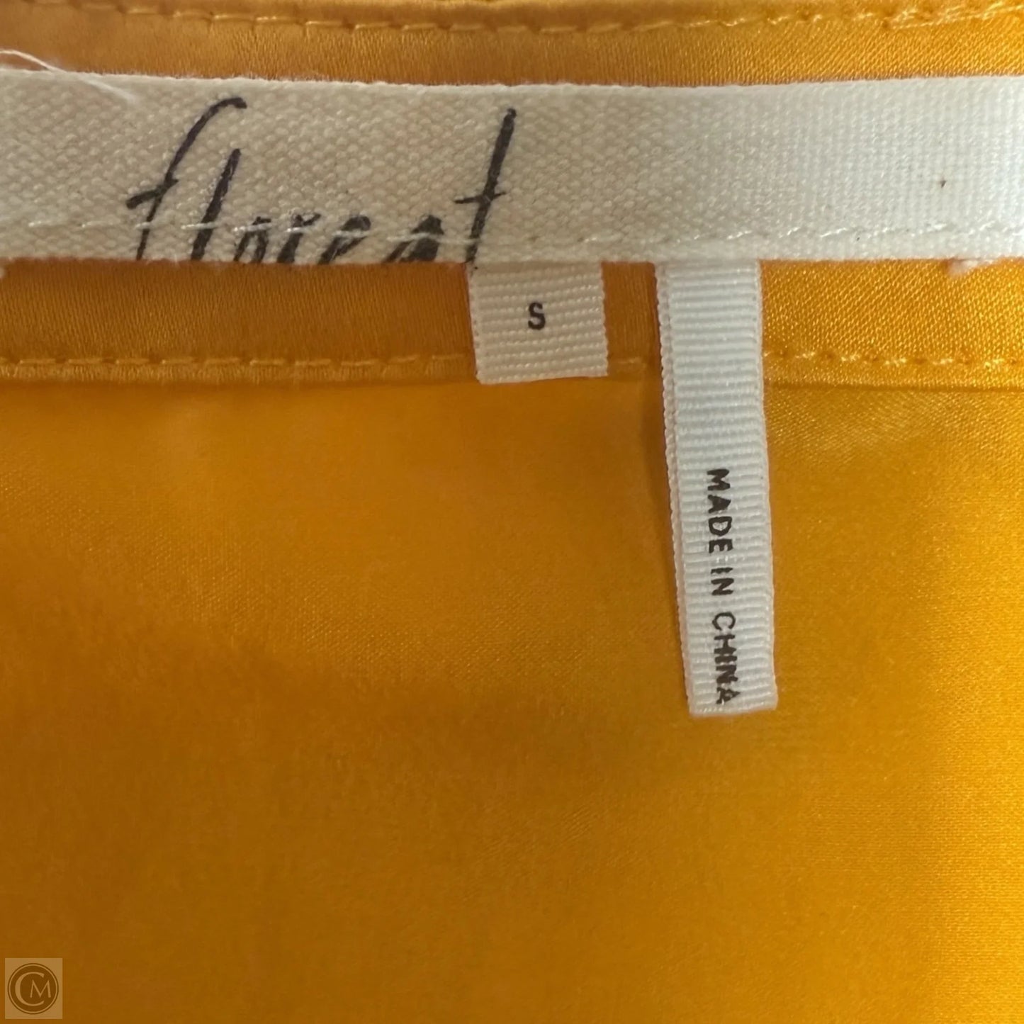 Straight Silk Camisole By Floreat X Anthropologie In Yellow, Size: S