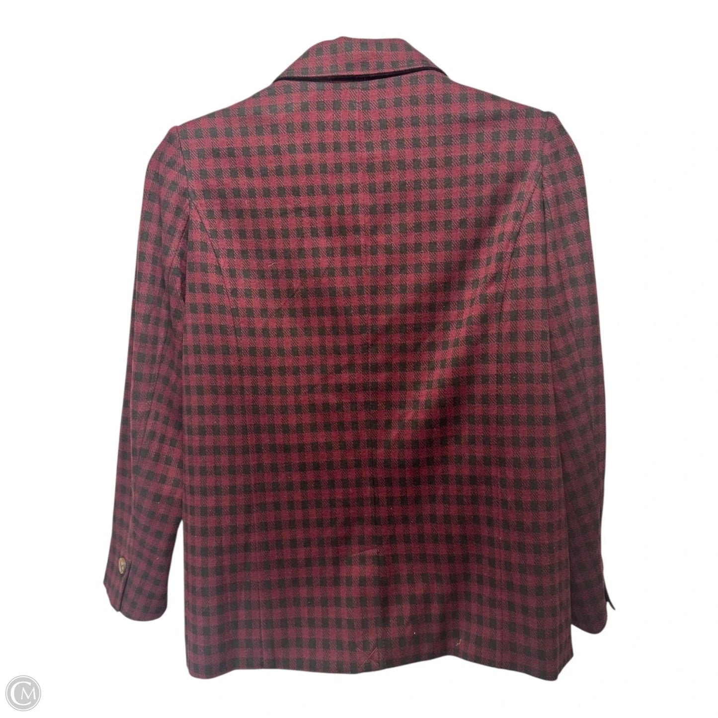 Blazer By Belle By Kim Gravel In Plaid Pattern, Size: M