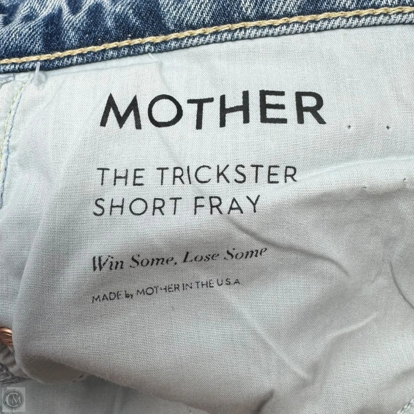 The Trickster Short Fray Shorts By Mother In Win Some Lose Some Denim, Size: 0