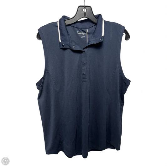 Athletic Tank Top By Walter Hagen In Navy, Size: Xl