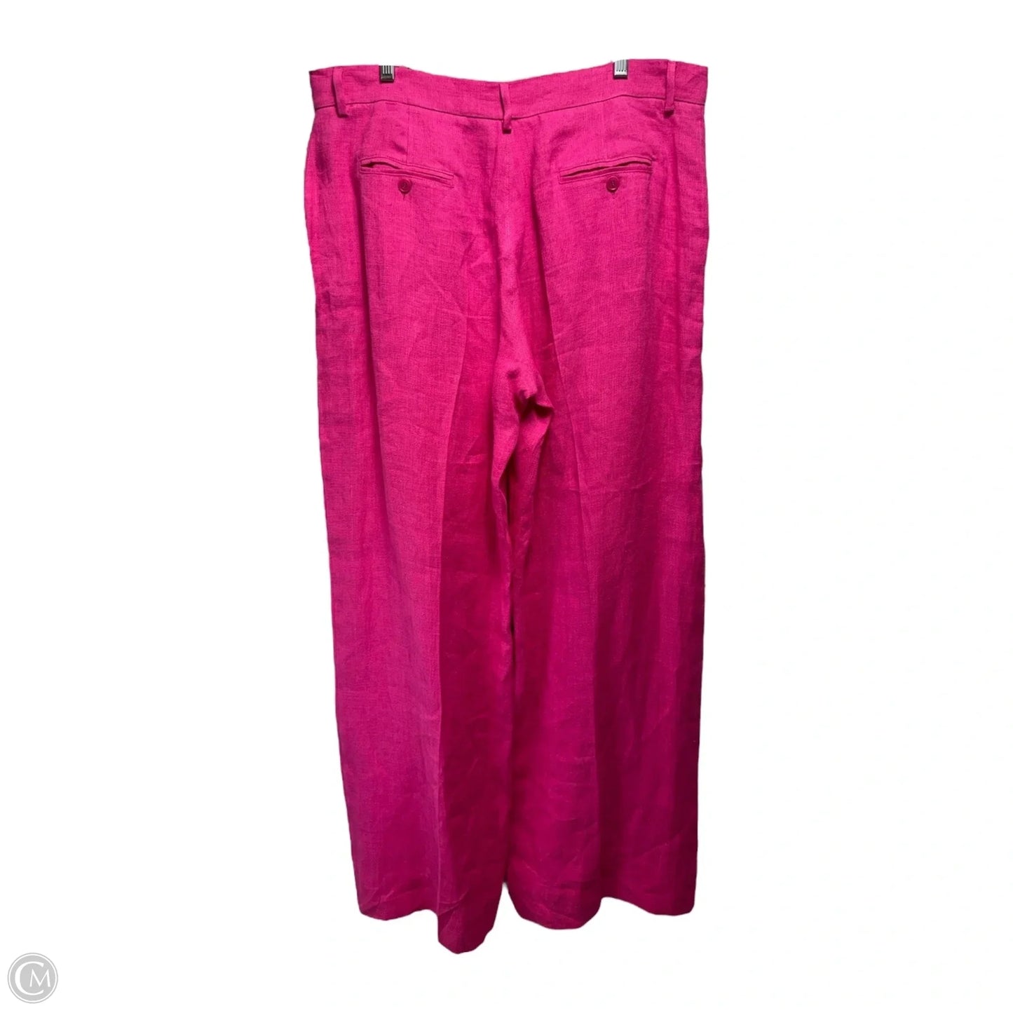 Malizia Linen Pants Designer By Max Mara In Pink, Size: 16