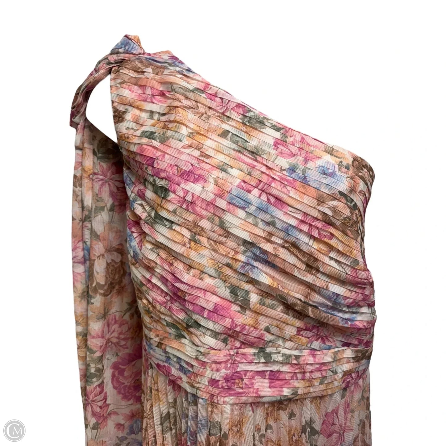 Emma One Shoulder Midi Dress By Alex Marie In Floral Print, Size: 24