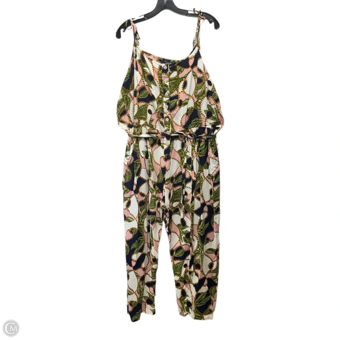 Jumpsuit By Love In Multi-colored, Size: 3x