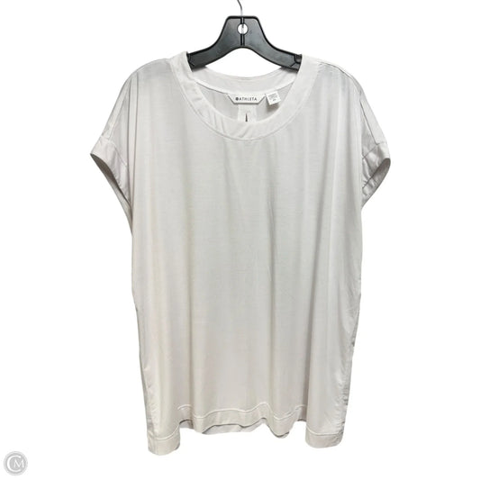 Athletic Tank Top By Athleta In White, Size: 2x