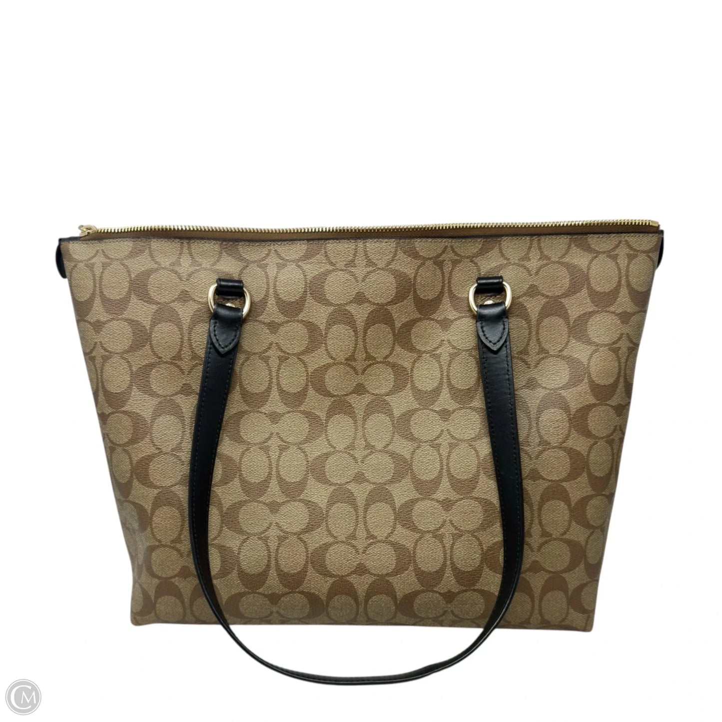 Gallery Tote In Signature Canvas Designer By Coach, Size: Medium