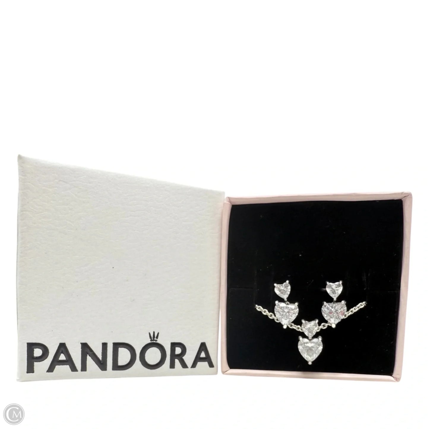 Sparkling Double Heart Necklace Sterling Silver By Pandora