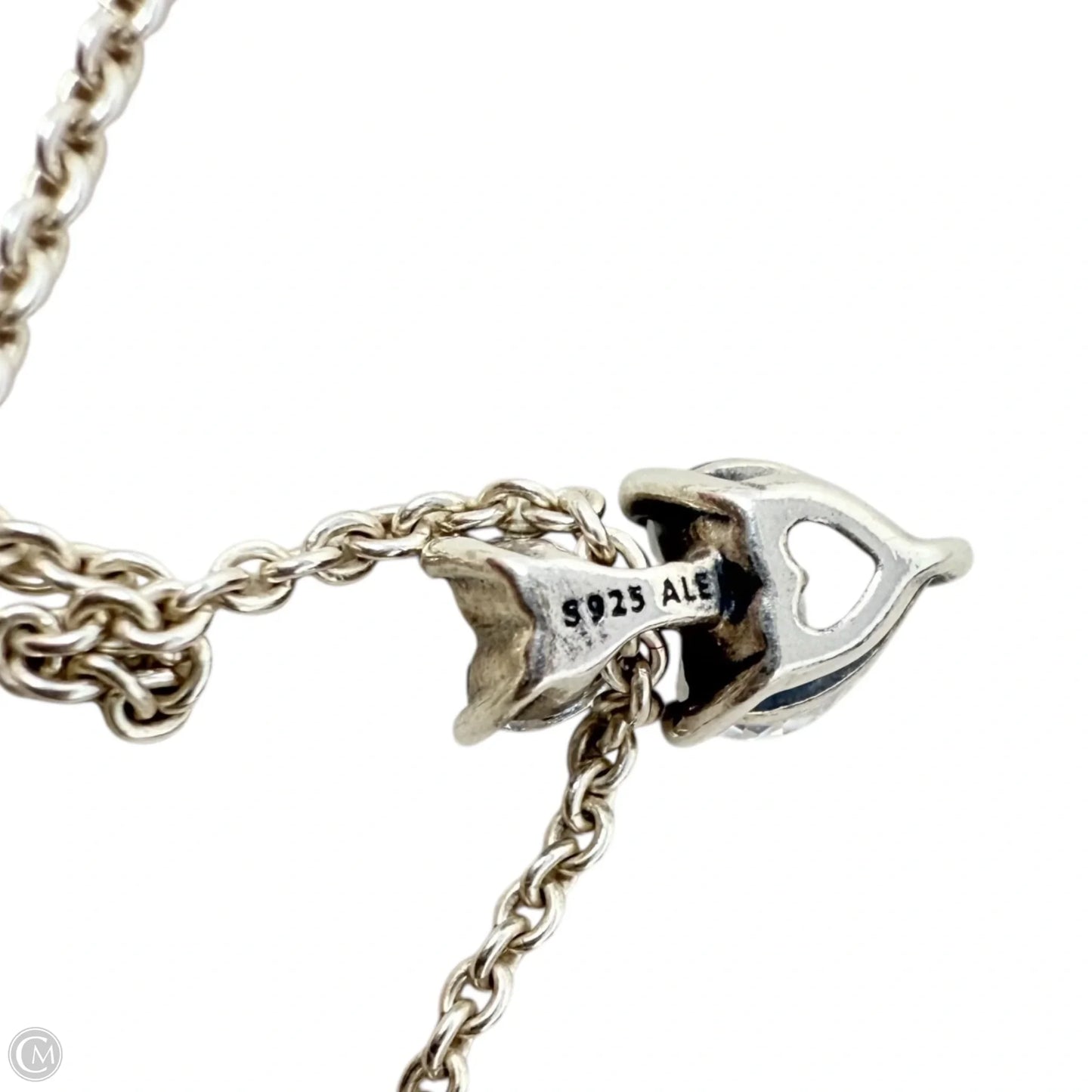 Sparkling Double Heart Necklace Sterling Silver By Pandora