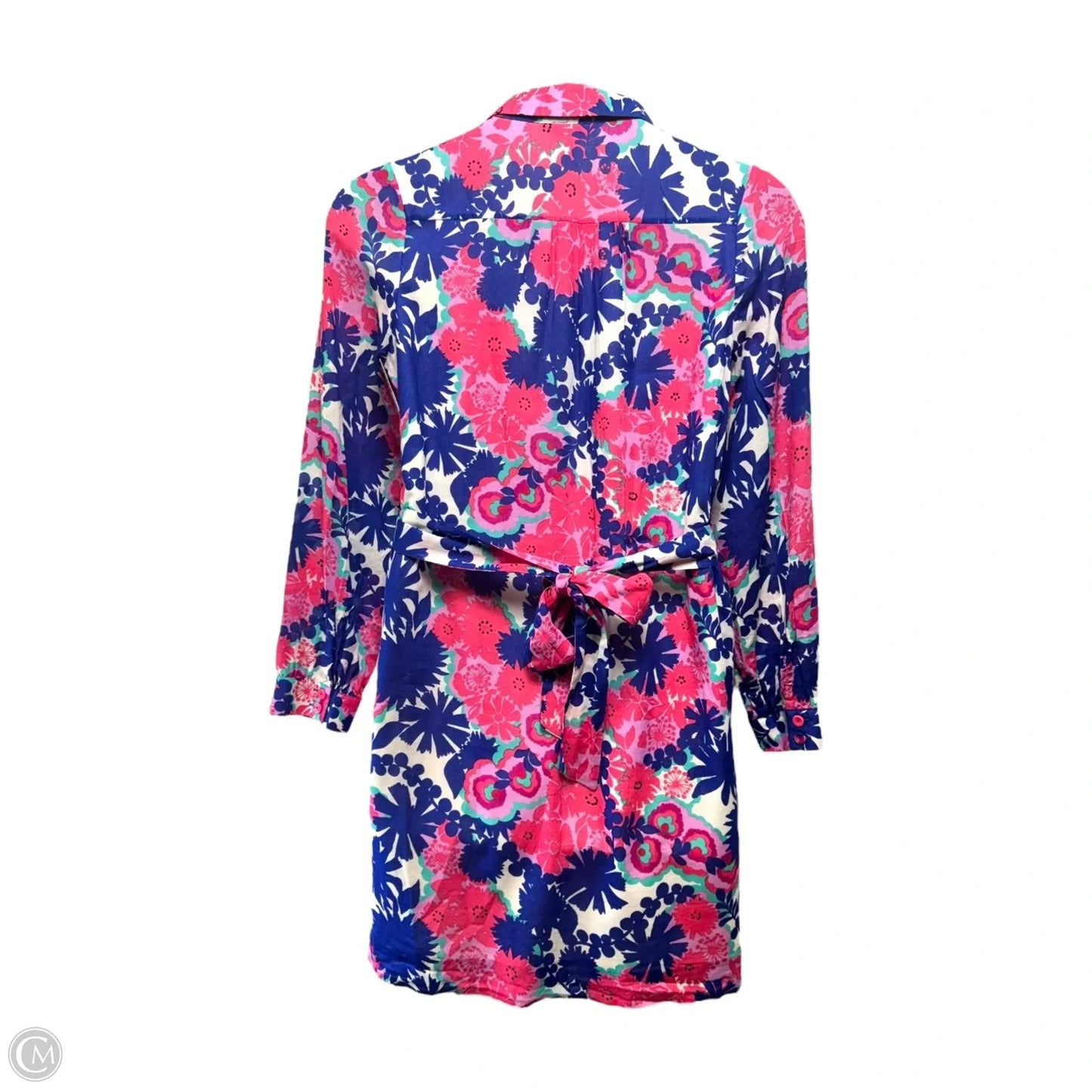 Davie Shirt Dress Designer By Lilly Pulitzer In Multi Secret Garden Print, Size: 10