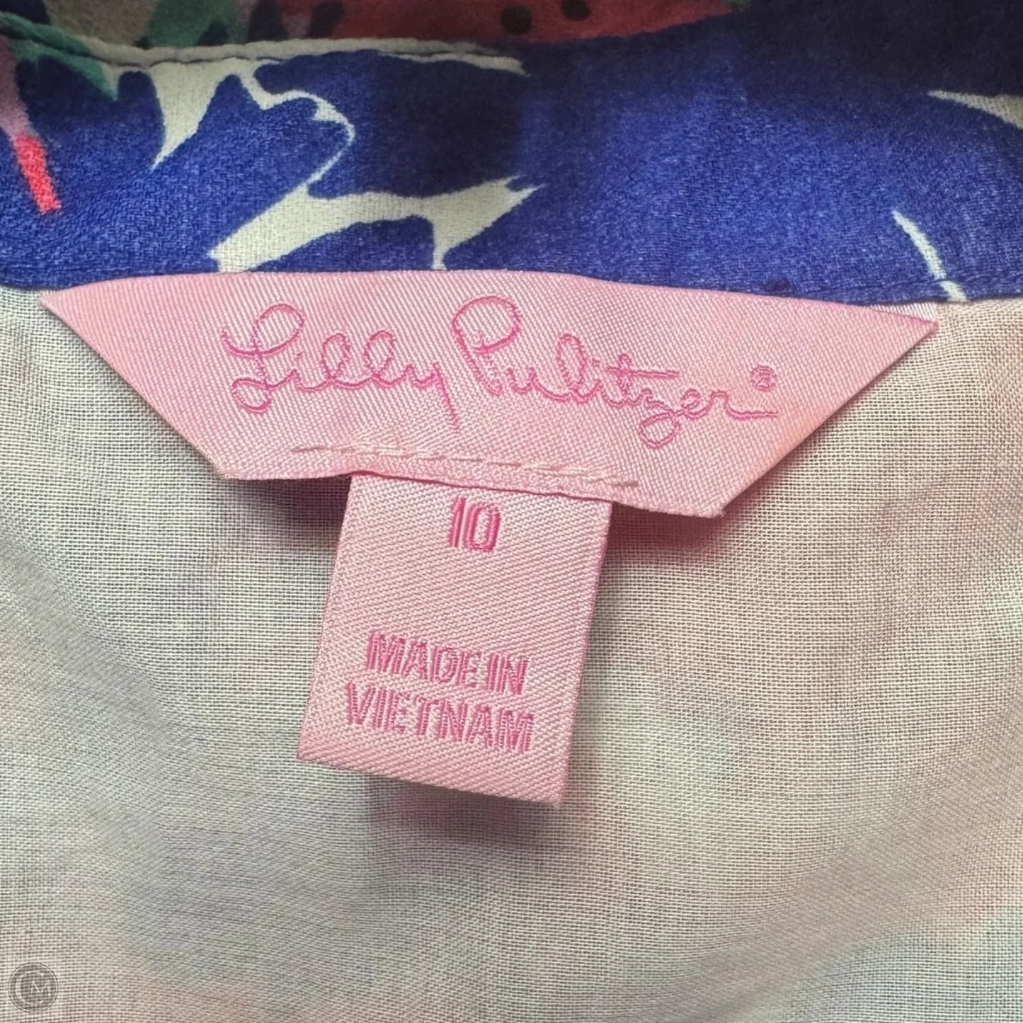 Davie Shirt Dress Designer By Lilly Pulitzer In Multi Secret Garden Print, Size: 10