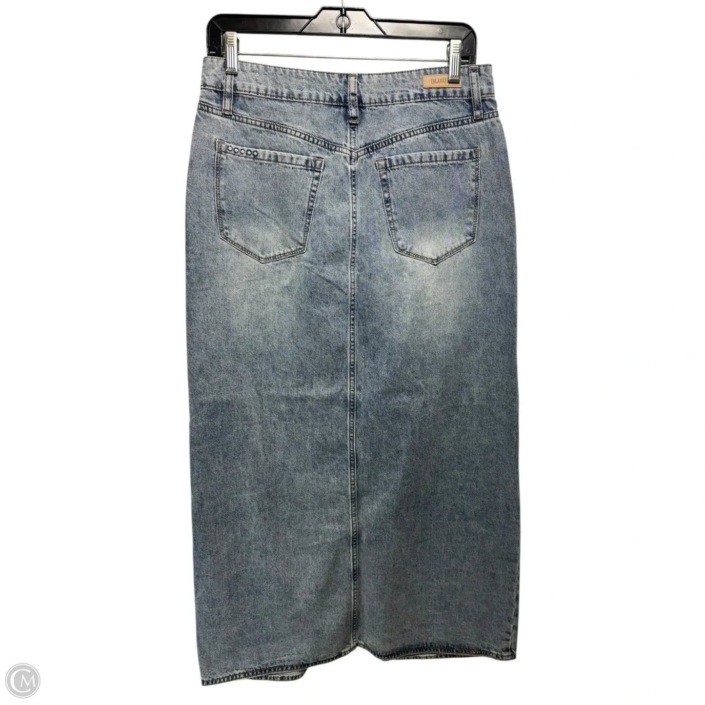 Front Slit Skirt Maxi By Blanknyc In Blue Denim, Size: 6