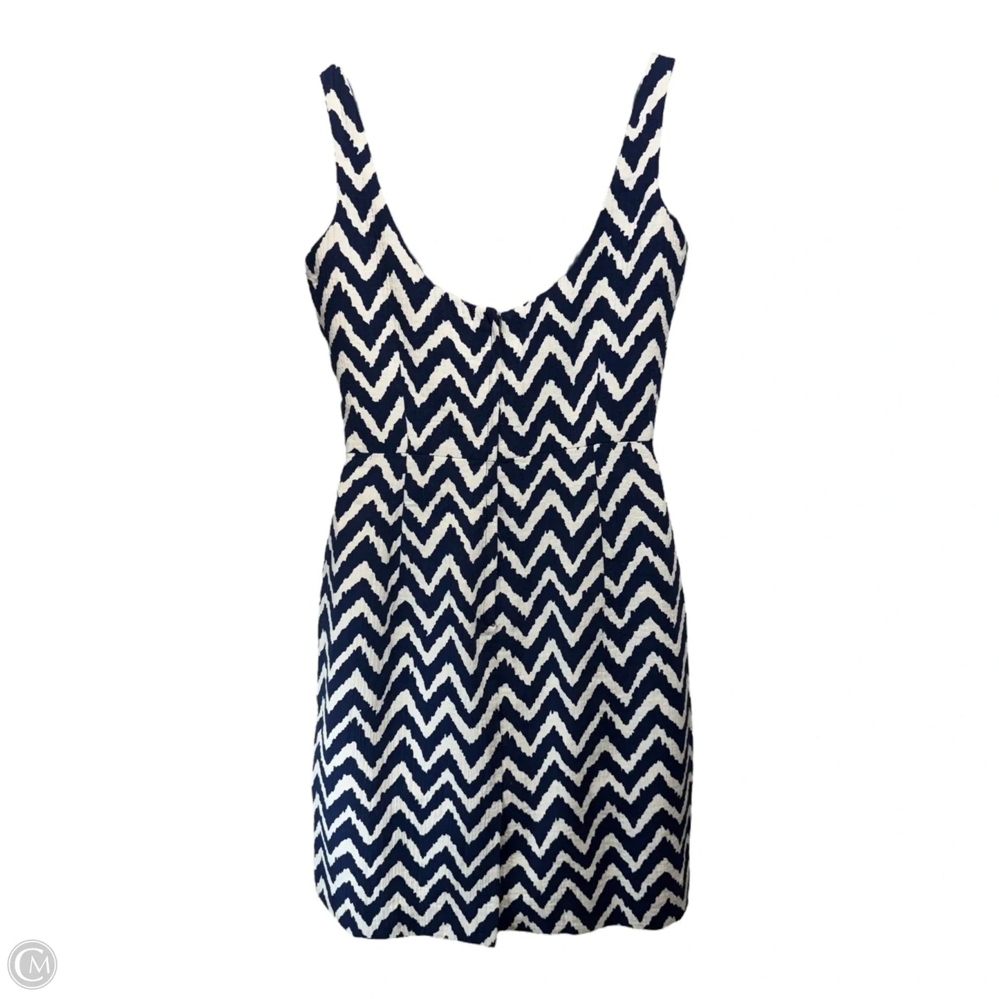 Zigzag Sheath Dress Designer By Milly In Chevron Pattern, Size: 10