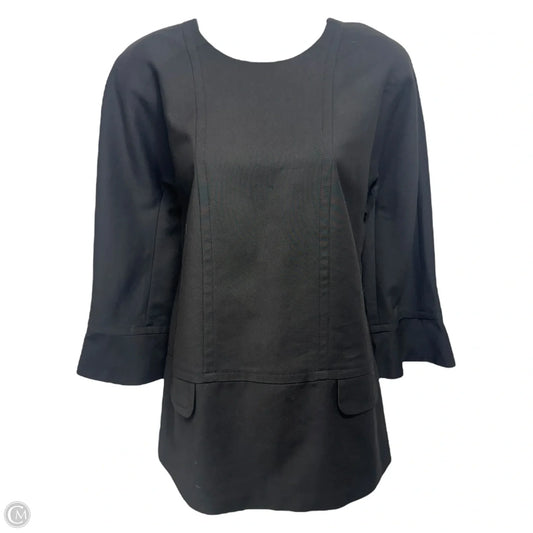 Top 3/4 Sleeve Designer By Longchamp In Black, Size: 6