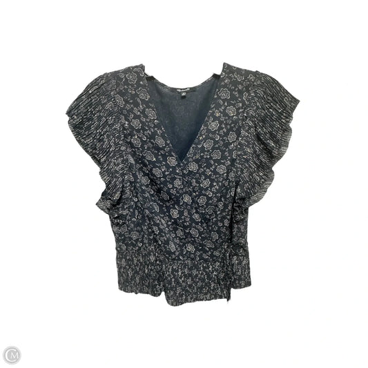 Top Short Sleeve By Madewell In Floral Print, Size: M