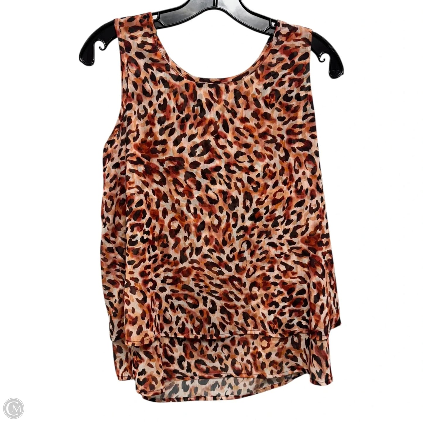 Top Sleeveless By Liverpool In Animal Print, Size: S