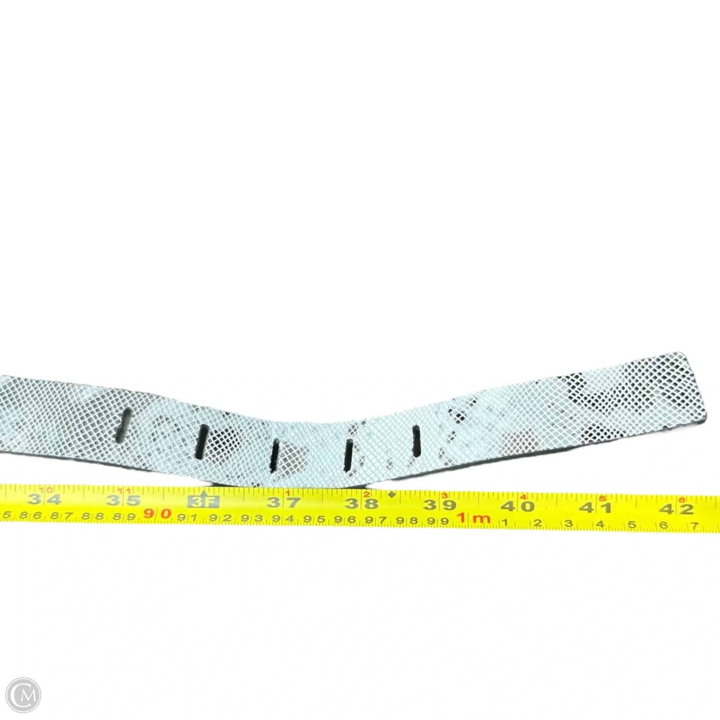 Snake Print Leather Belt By Etcetra, Size: Medium