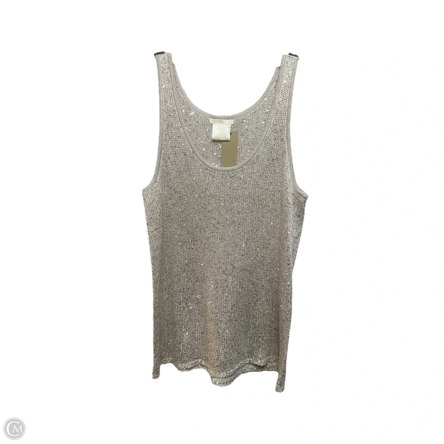 Top Sleeveless By Matty M In Grey, Size: L