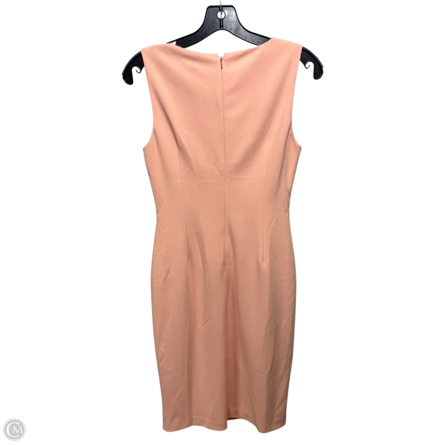Gathered Dress Casual Midi By Dkny In Peach, Size: 2