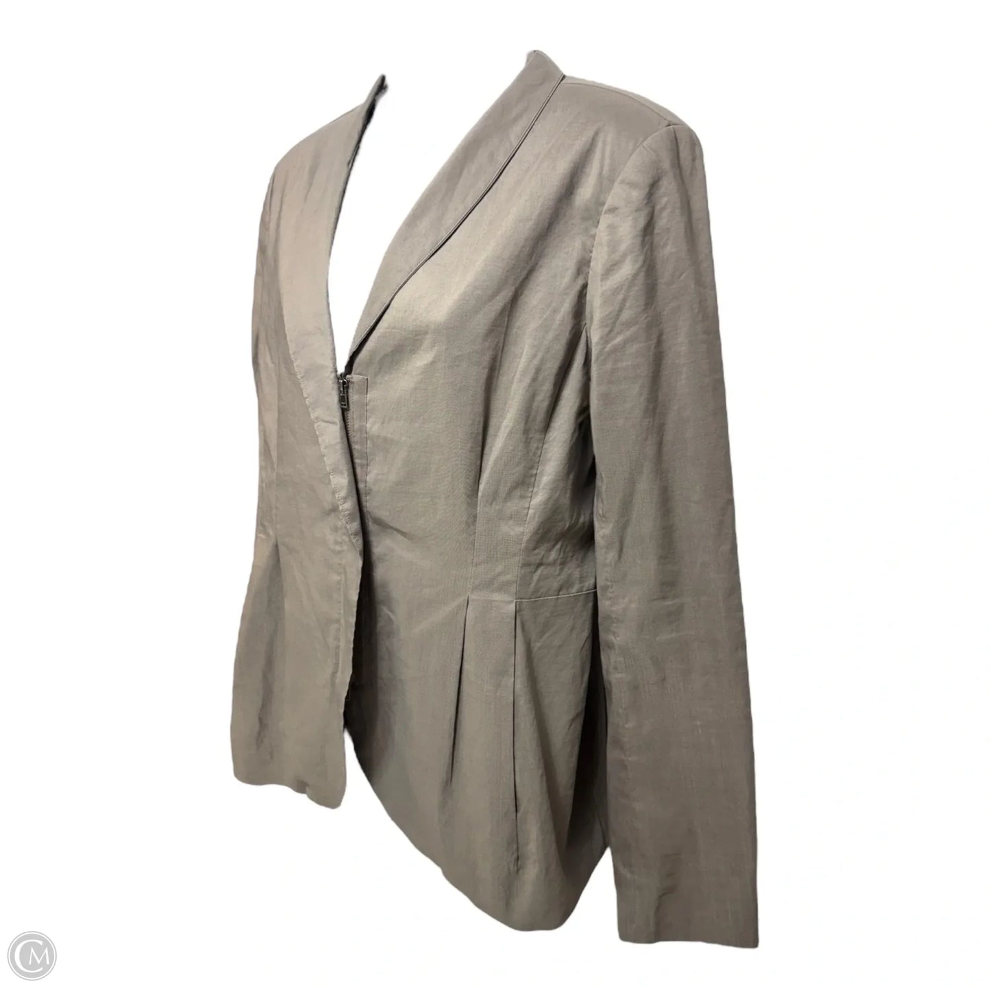 Blazer By Eileen Fisher In Taupe, Size: S