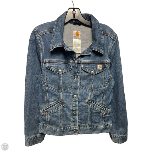 Jacket Denim By Carhartt In Blue Denim, Size: XS