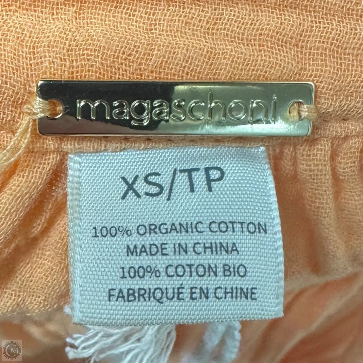 Dress Casual Midi By Magaschoni In Orange, Size: Xs