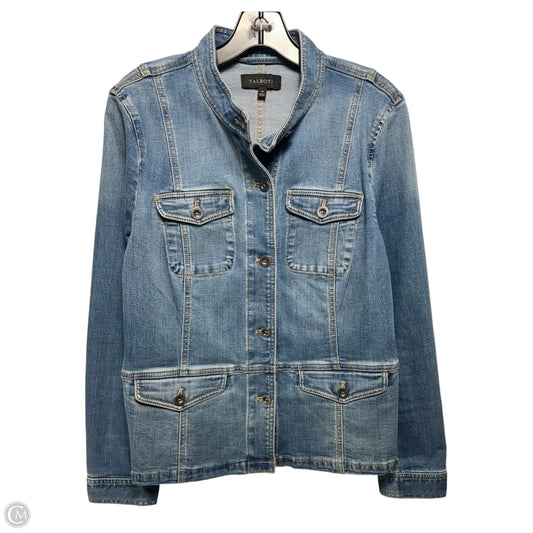 Lightweight Jean Jacket By Talbots In Blue Denim, Size: M